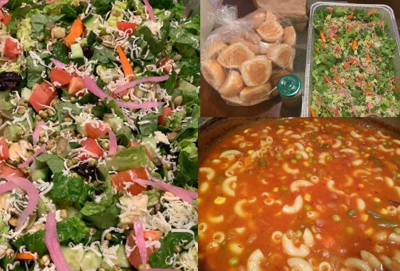 Food donated for homeless women