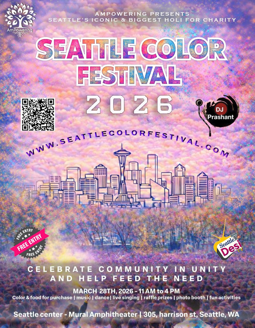 Seattle Color Festival — Holi 2026