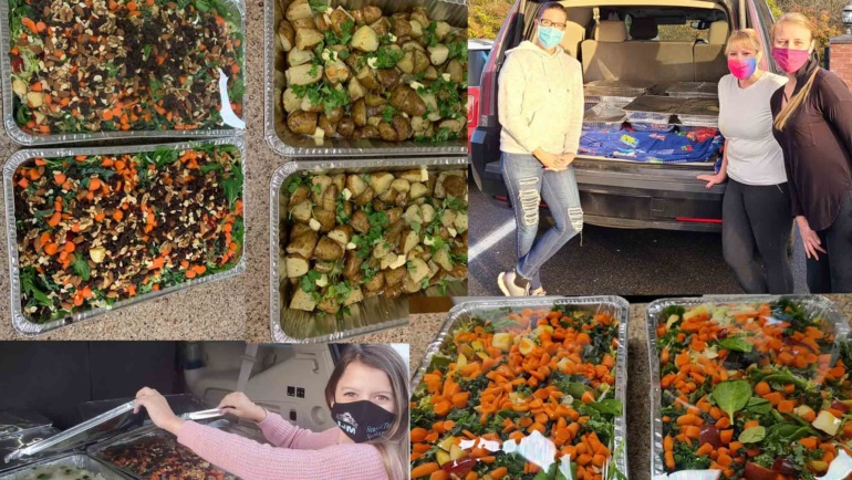 Dinner served in two shelter homes